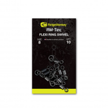 Ridgemonkey Rm-Tec Flexi Ring Swivel Size8 Karikás Forgó 10Db