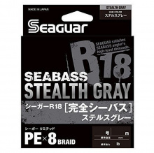 Seaguar R18 Kanzen Seabass Stealth Gray 150M 0.6Gou