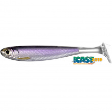 Livetarget Slow-Roll Shiner Paddle Tail Silver/Purple 85 Mm