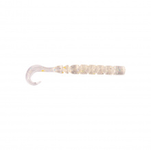 Mustad Aji Curly Tail 2.5'' Clear Rainbow Glitter 12Db/Csomag