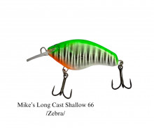 Mike's Long Cast 66 Shallow 18g Floating (Zebra)