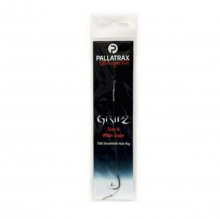 Pallatrax Gripz Wide Gape Hair Rigs Size 6 25Lb Steamlink