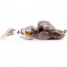 Livetartget 2.8” Goby Paddletail Rigged Brown / Chartreuse 71Mm 10G  Sinking