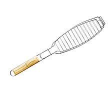 Grilla Grillrács 30x11cm